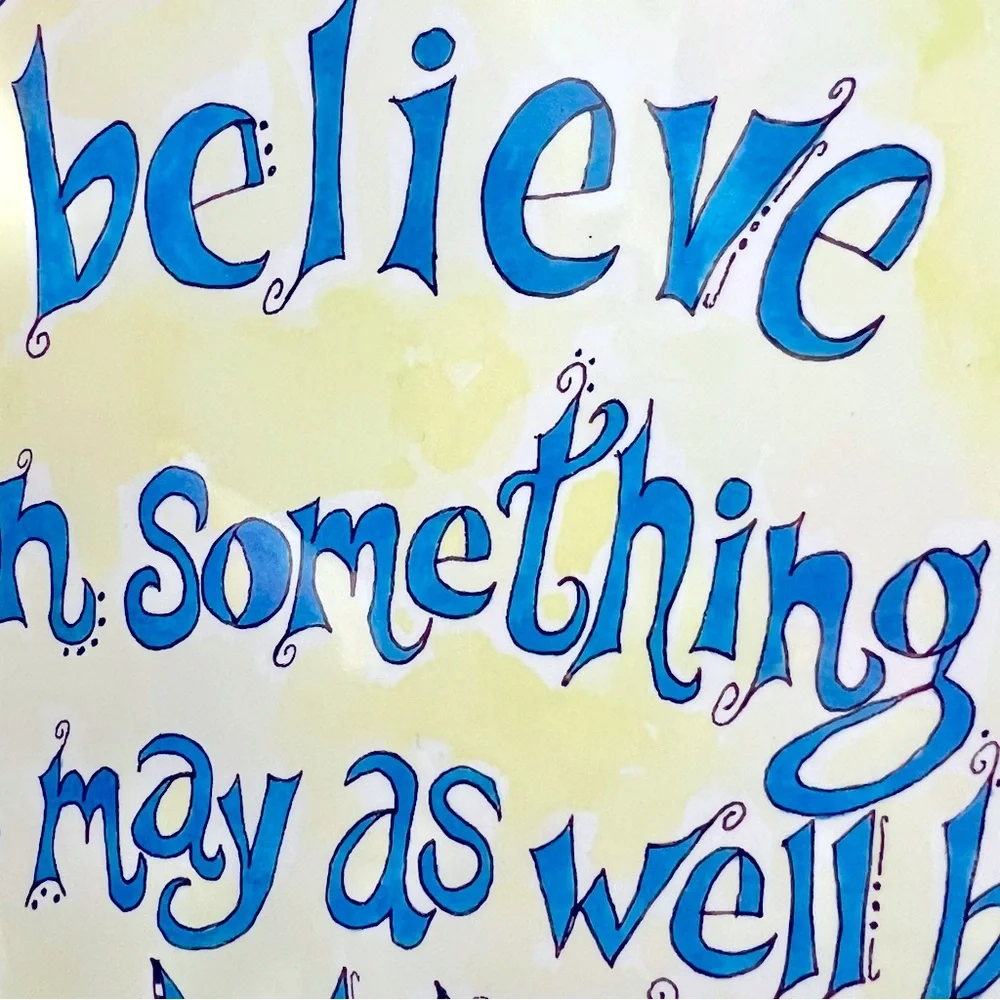 NWOT Whimsical Creative Wall Art Print