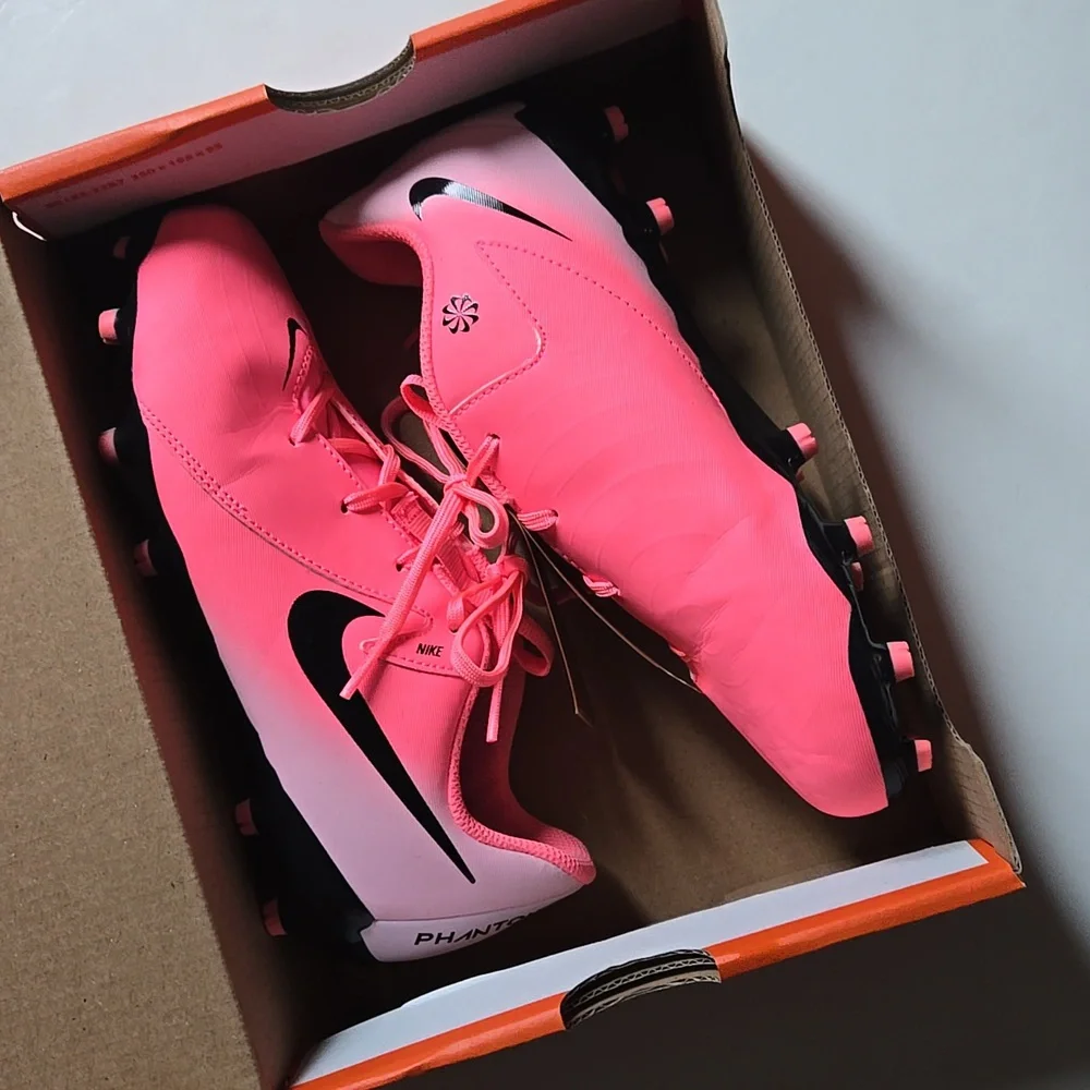 Nike Soccer Youth Phantom GX2 Academy FG MG Outdoor Cleat-Sunset Pulse/B…