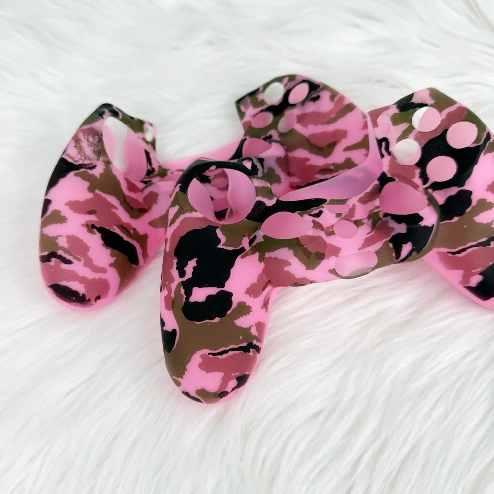 PS4 Controller Silicone Skins Bundle of 2 Pink Camo