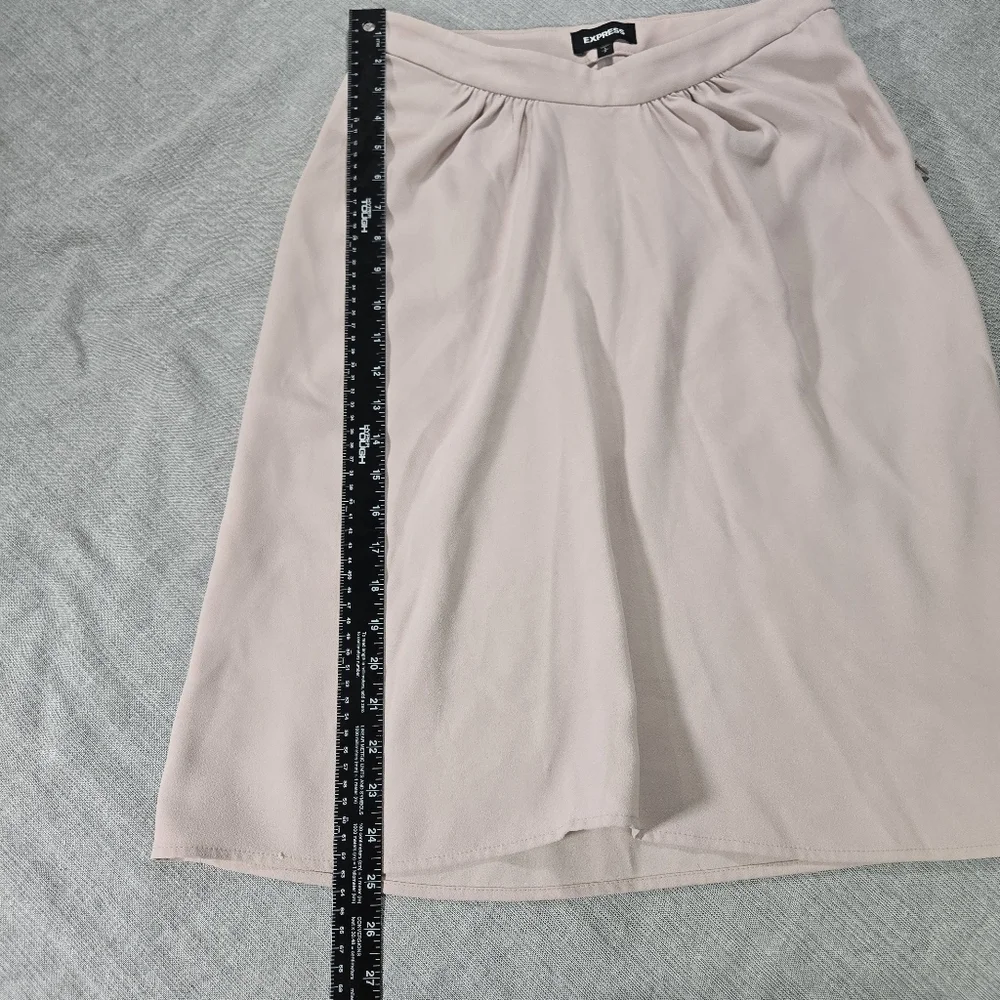 Express Womens Skirt Sz Small Pencil Office Light Blush Pink Balletcore Feminine