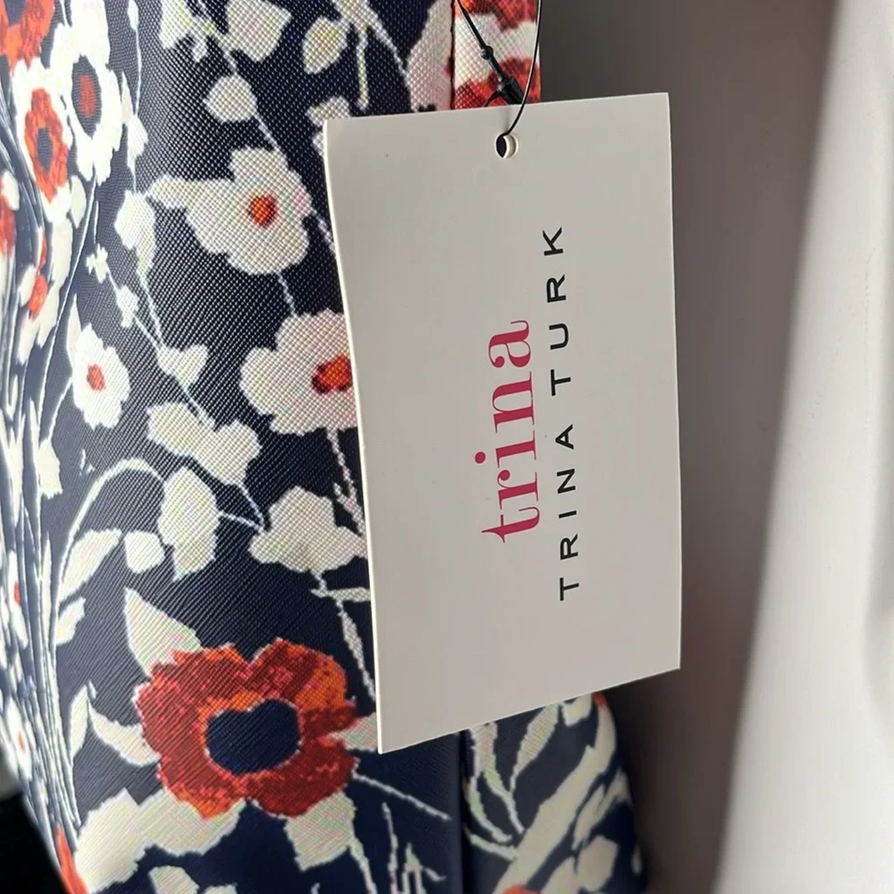 Trina Turk Floral Women's Tote Bag Large 18” x 13” Jardin De Paris