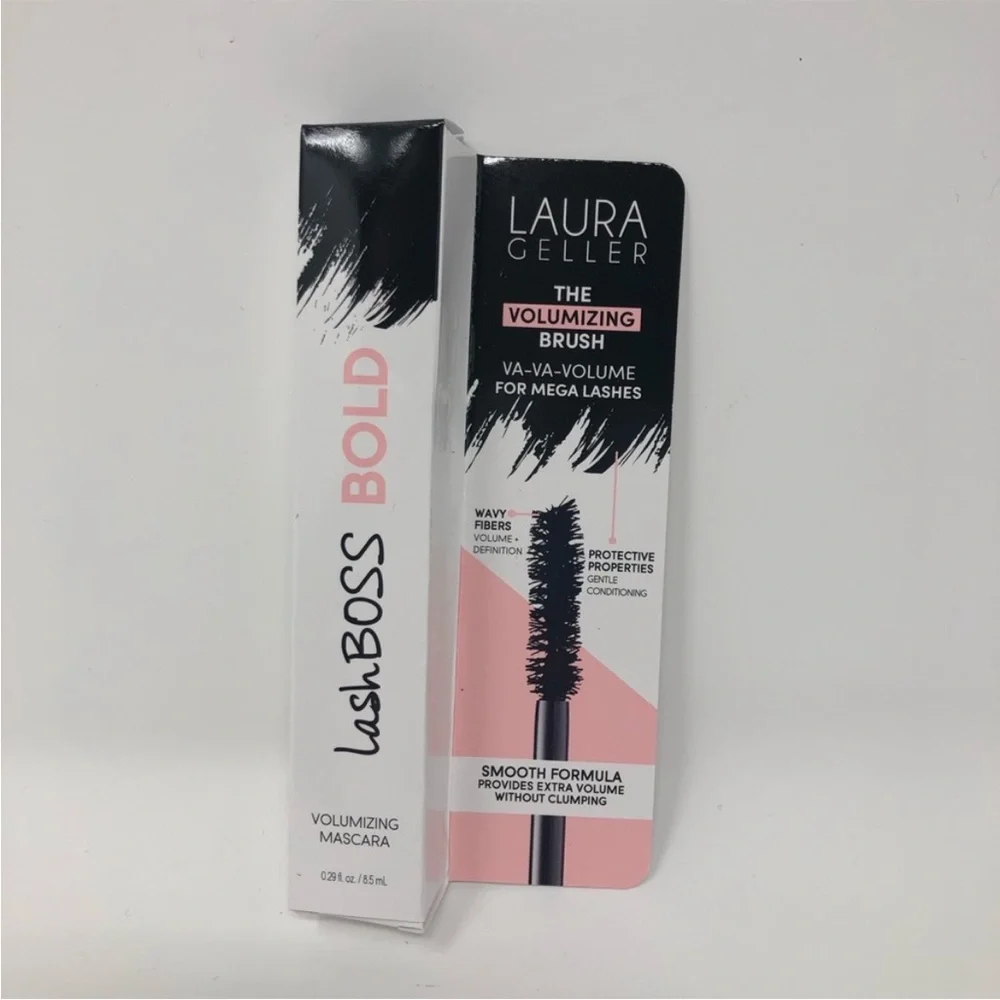 Laura Gellar LashBoss Bold Mascara & Covergirl So Lashy both black