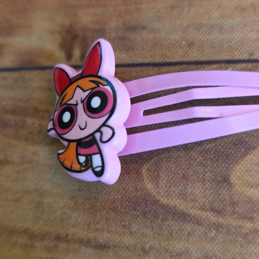 The Powerpuff Girls Pink Character Barrette Set