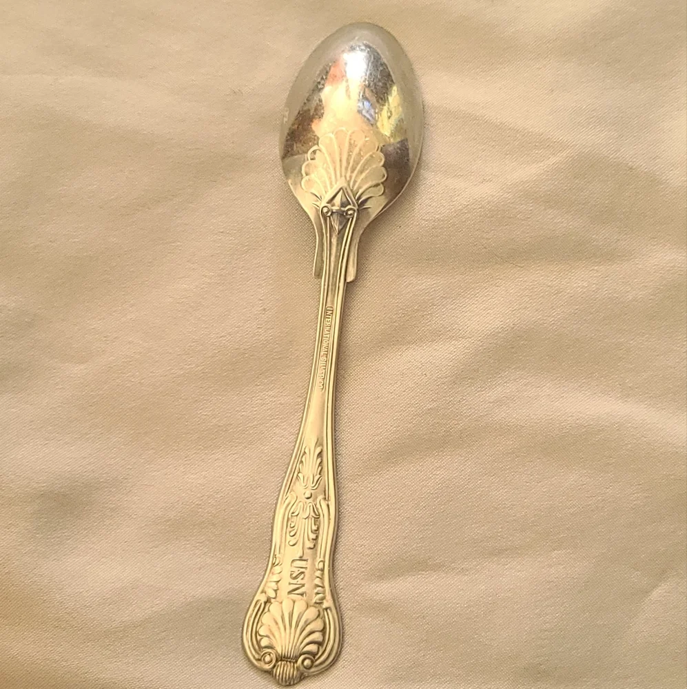 Vintage Usn, United States Navy Spoon, International Silver Co