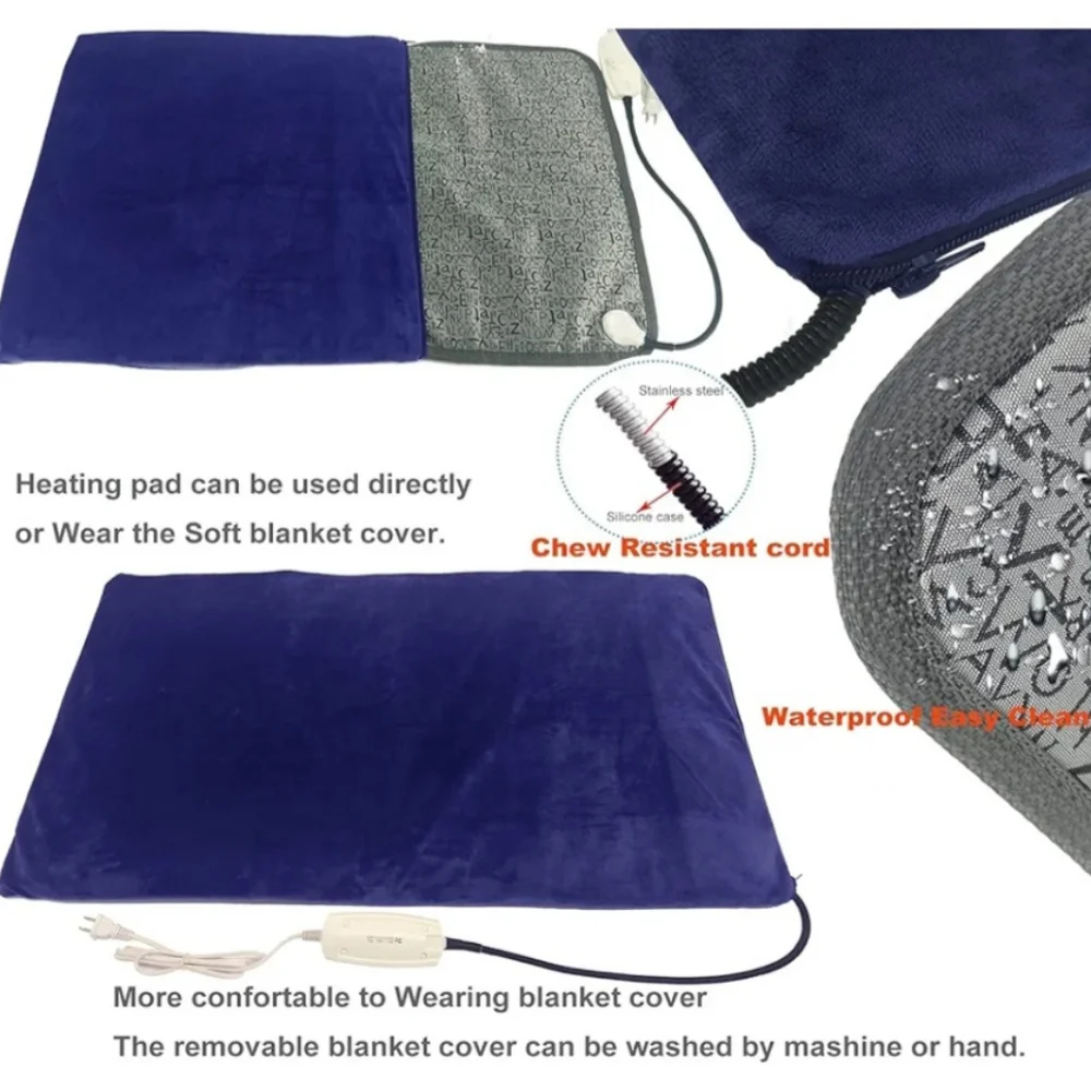 Electric Heated Dog (Cats) Mat - Blue