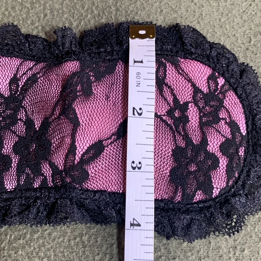 New set of 3 pink and black lace blindfolds. Never used. See pictures for size.