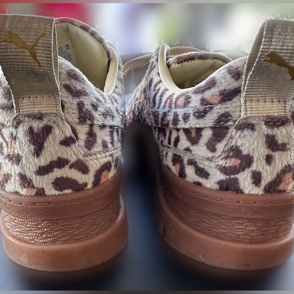 Puma Womens Mayze Leopard Platform Sneakers Shoes Casual Size:7.5