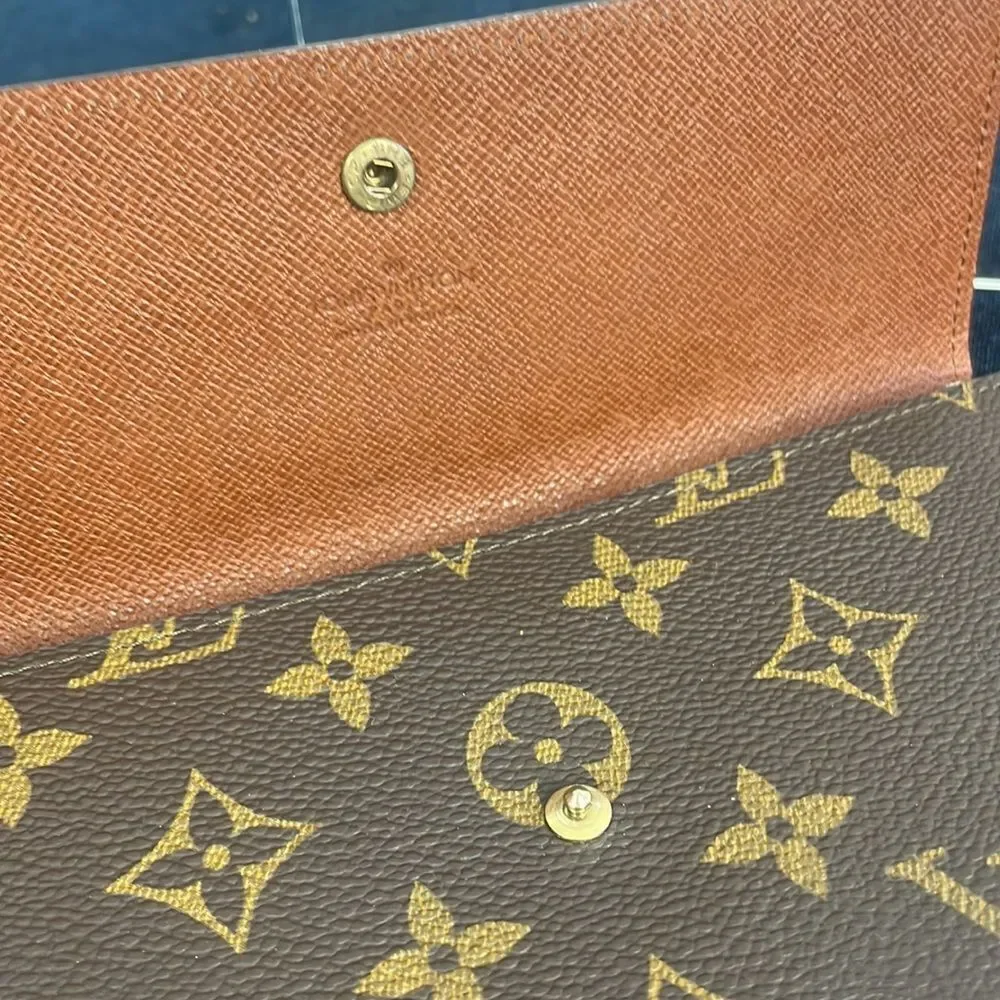 Louis Vuiton Porte Monnaie Credit Card Monogram Wallet
