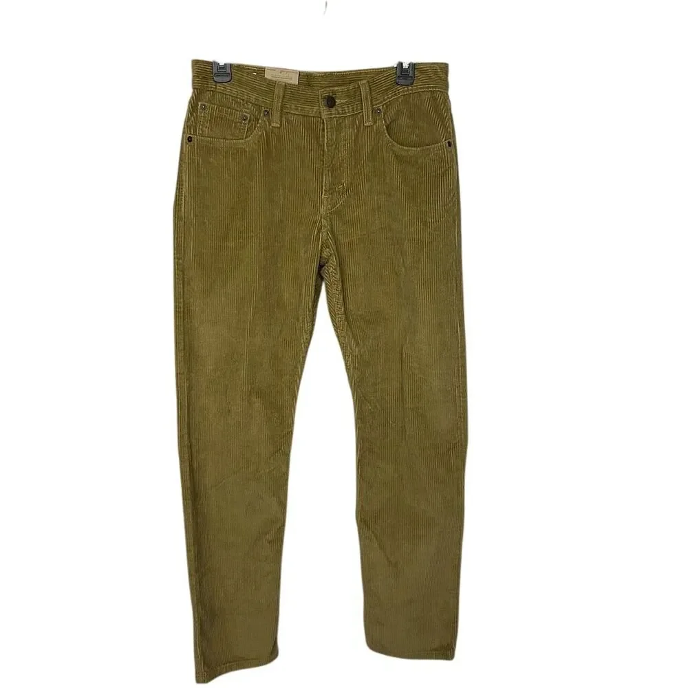 Levi's Men's Cargo Corduroy Pants Brown Size 28x30 Relaxed Fit NWT