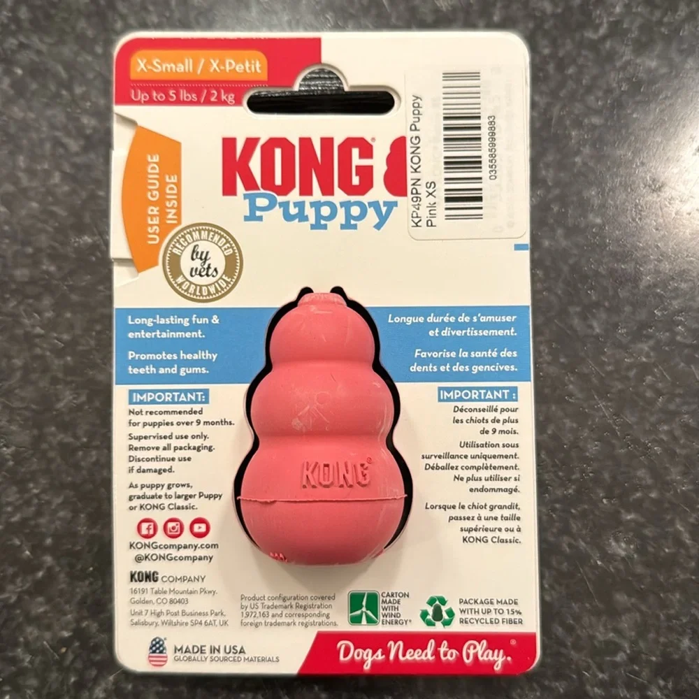 Kong toy play treats