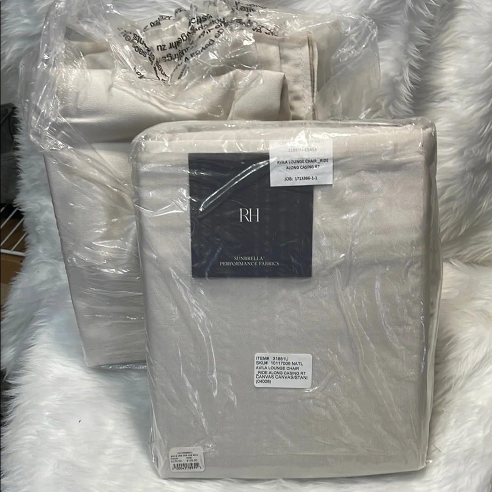 Restoration hardware Canvas Natural Accent cushion covers set by sunbrella