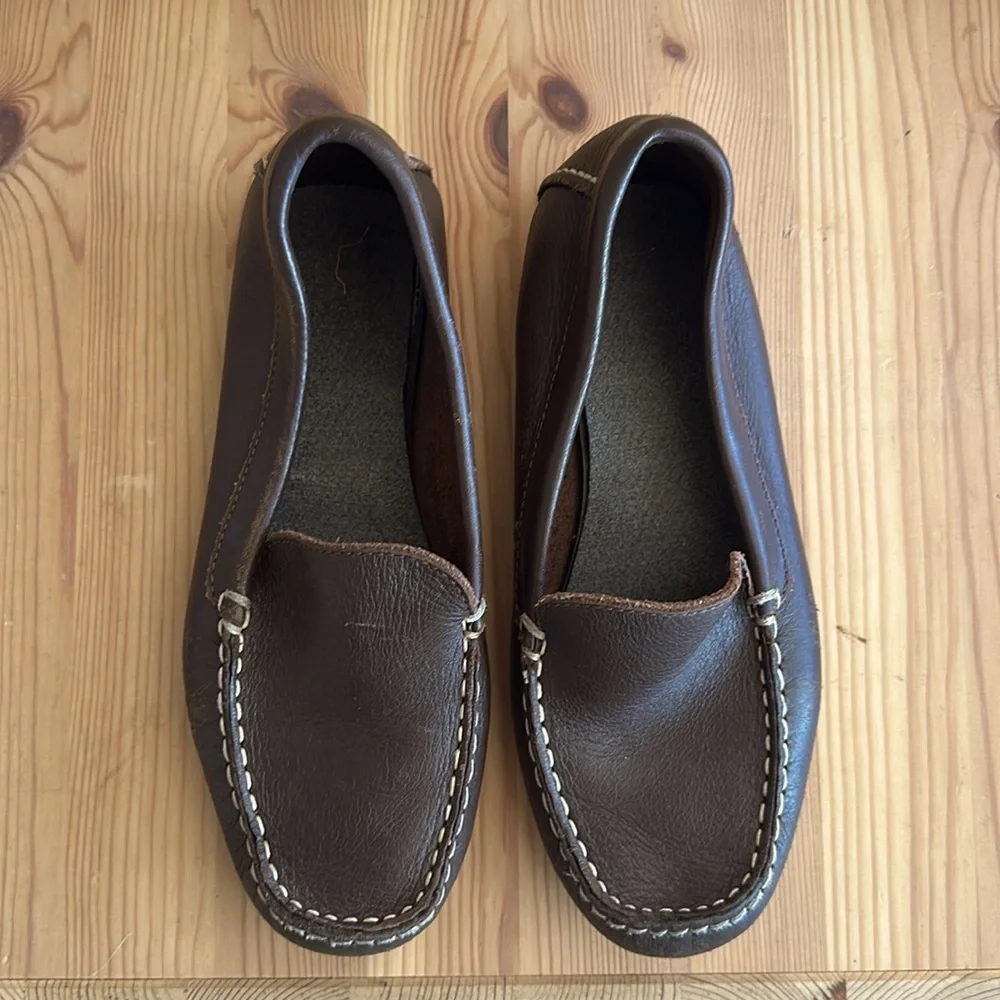 CREWCUTS Brown Leather Boys Loafers