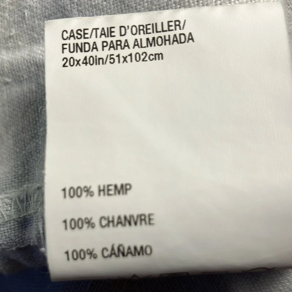 Crate&Barrel 100% hemp