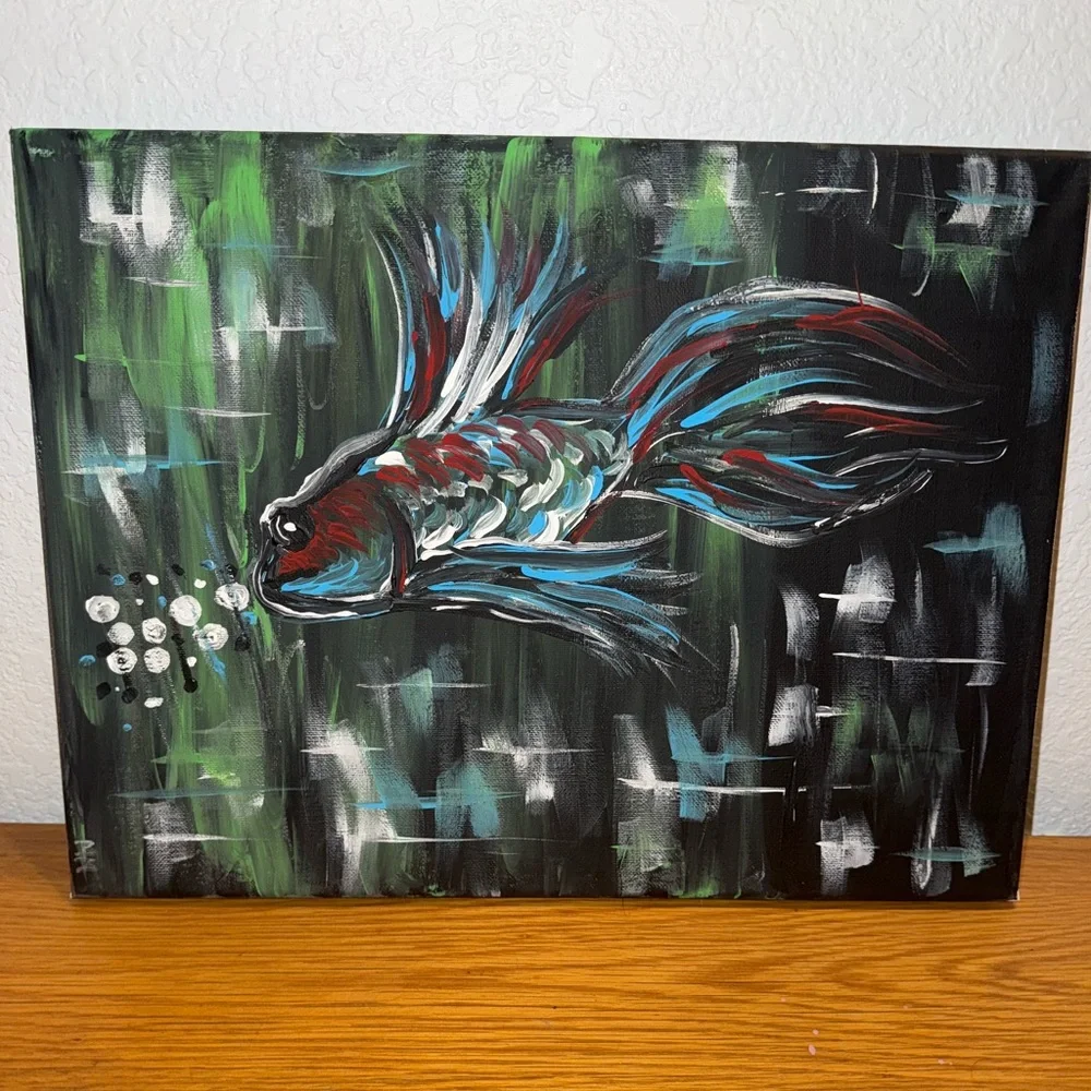 self made vibrant fish