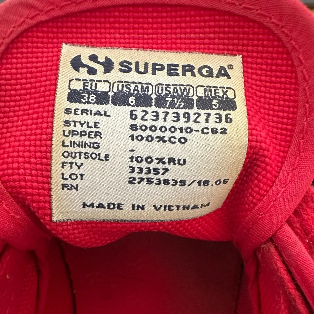 SUPERGA Red 2750 Cotu Classic Sneakers