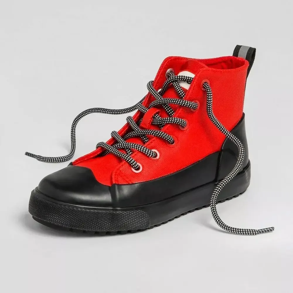 Hunter x Target • Dipped Red Canvas High Top Sneakers
