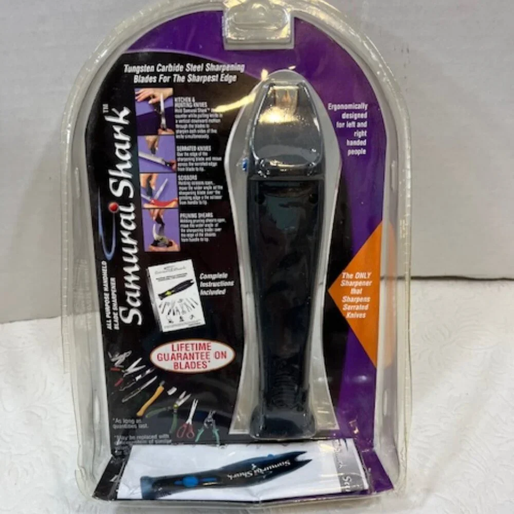 Samurai Shark Tungsten Steel Knife Blade Tool Sharpener Sharpens Everything