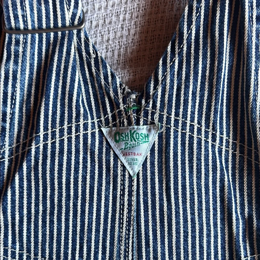 OshKosh B'gosh Blue Striped Kids Overalls