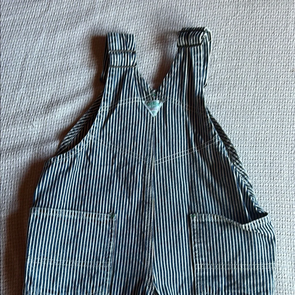 OshKosh B'gosh Blue Striped Kids Overalls