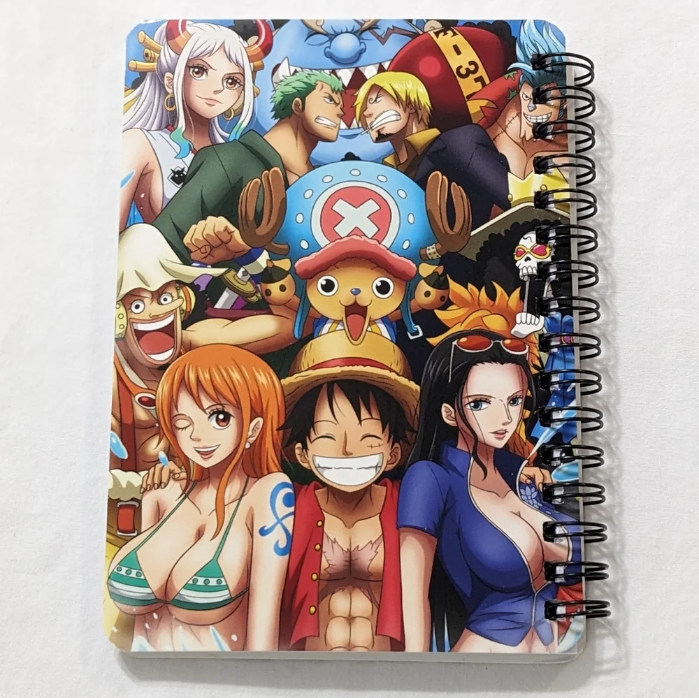One Piece Anime Small Spiral Notebook, NEW