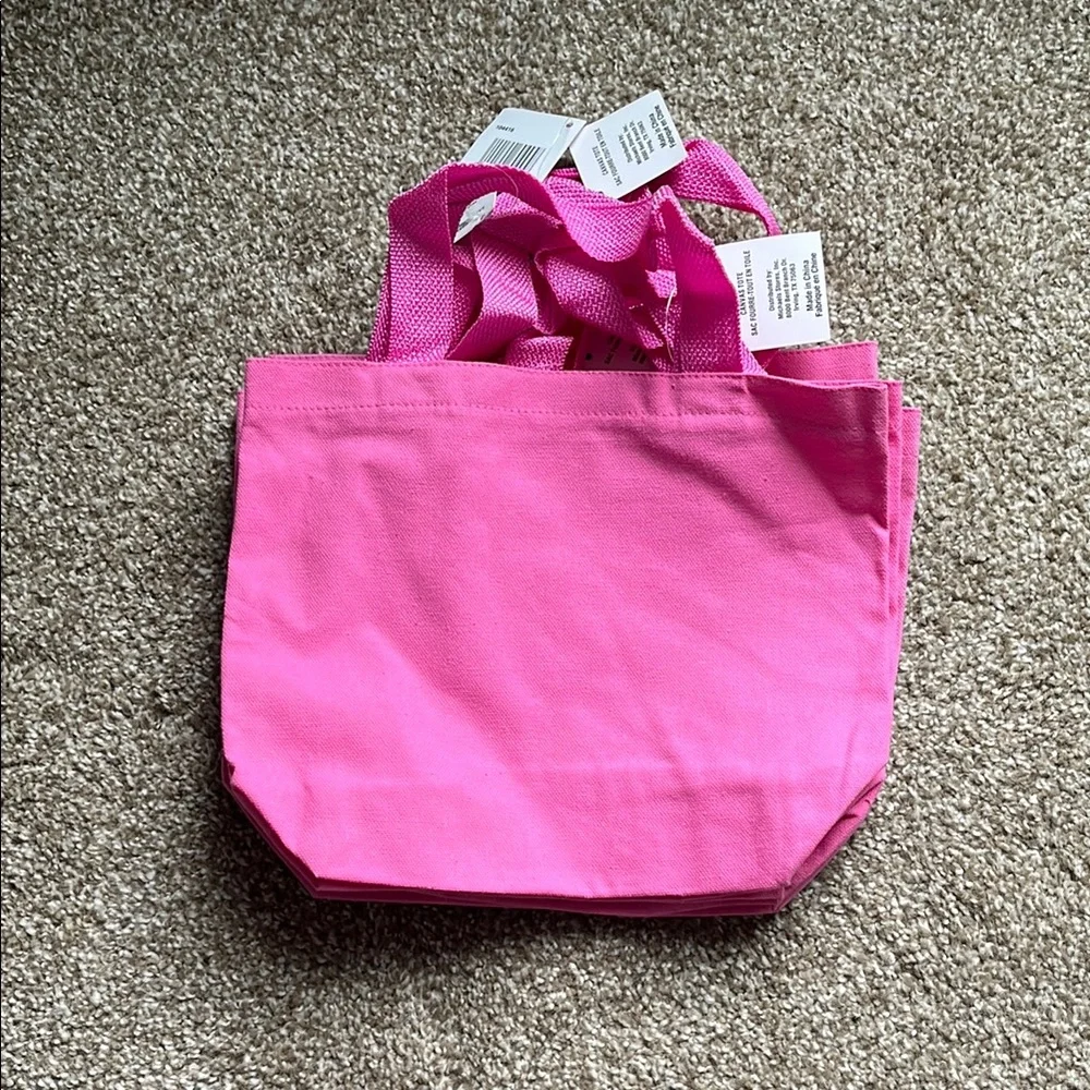 Michael’s Pink Mini Canvas Tote Bags - Set of 5