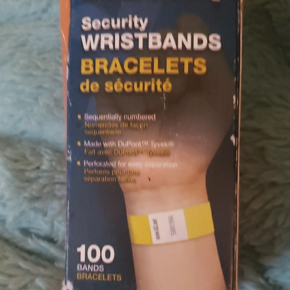 Yellow Security Wristbands