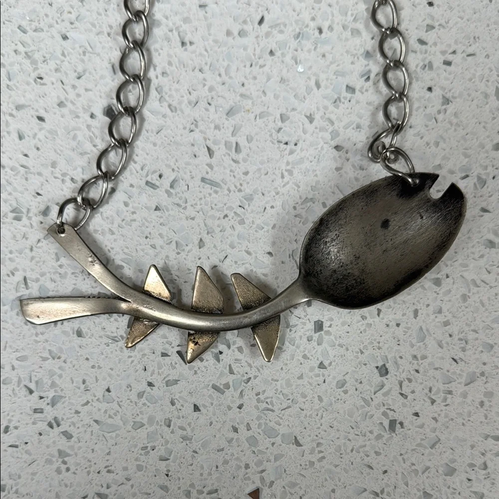 Silver Fishbone Necklace