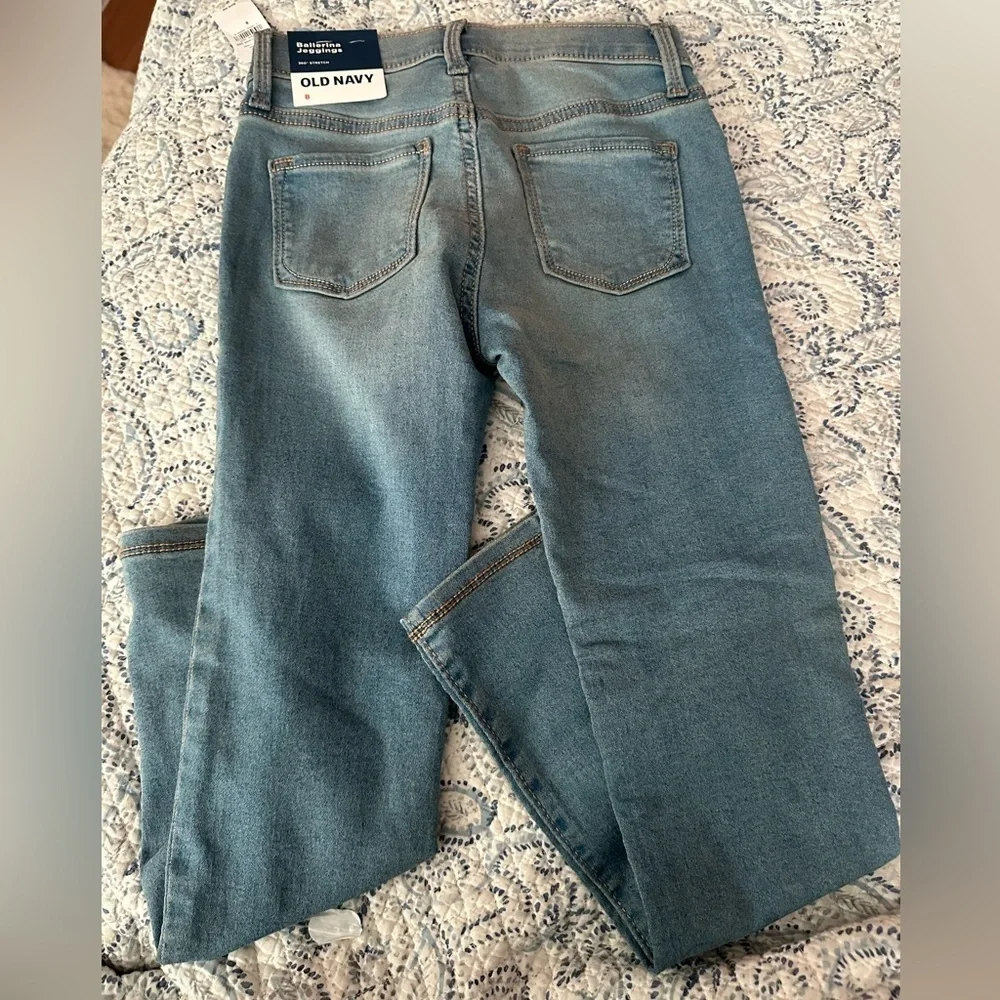 Jeggings for girls, old navy ballerina, size 8, short jeans 8 slim