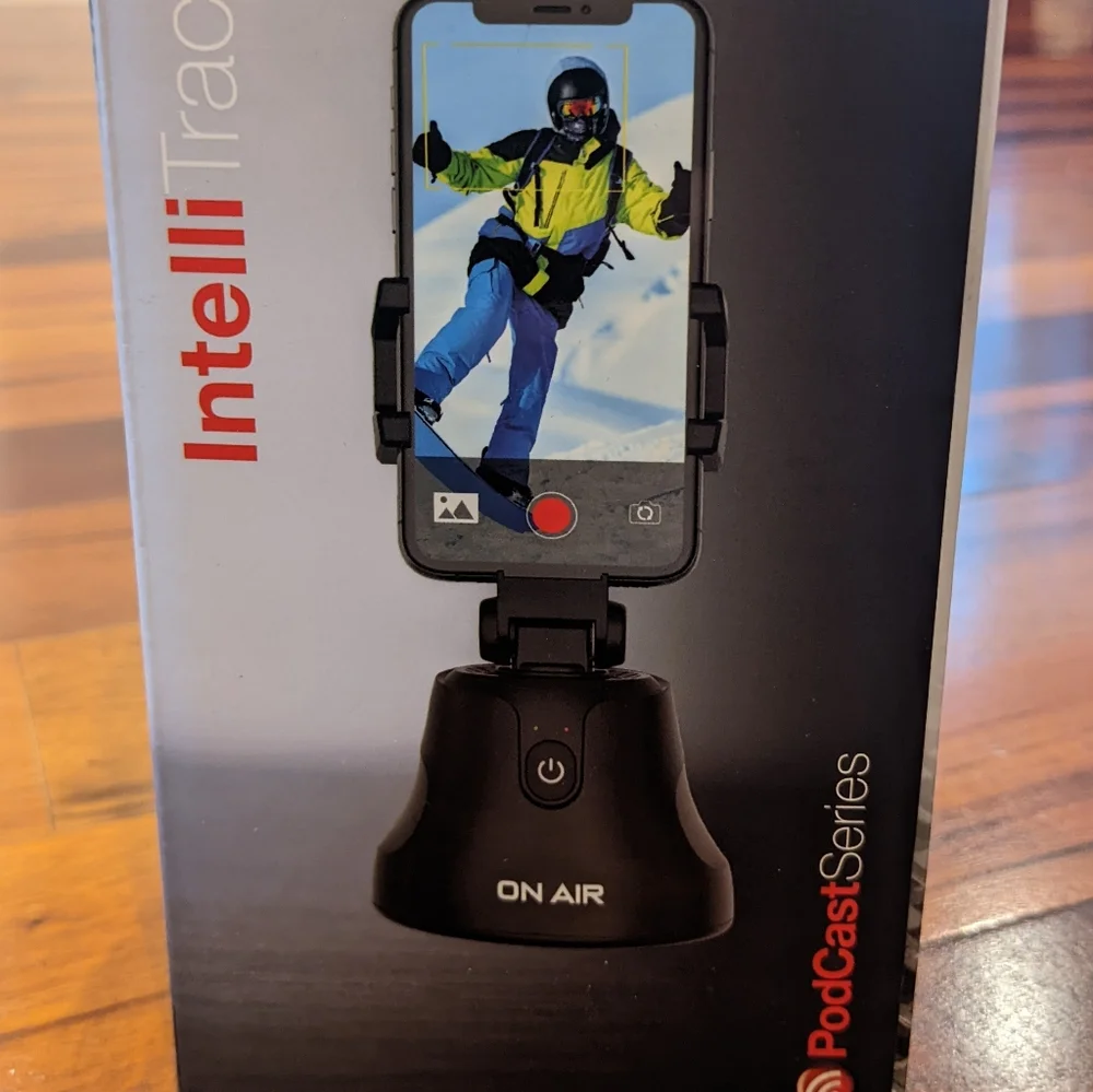 Intelli Track 360 Motion Tracking Blue Tooth Camera Universal Tripod New in Box