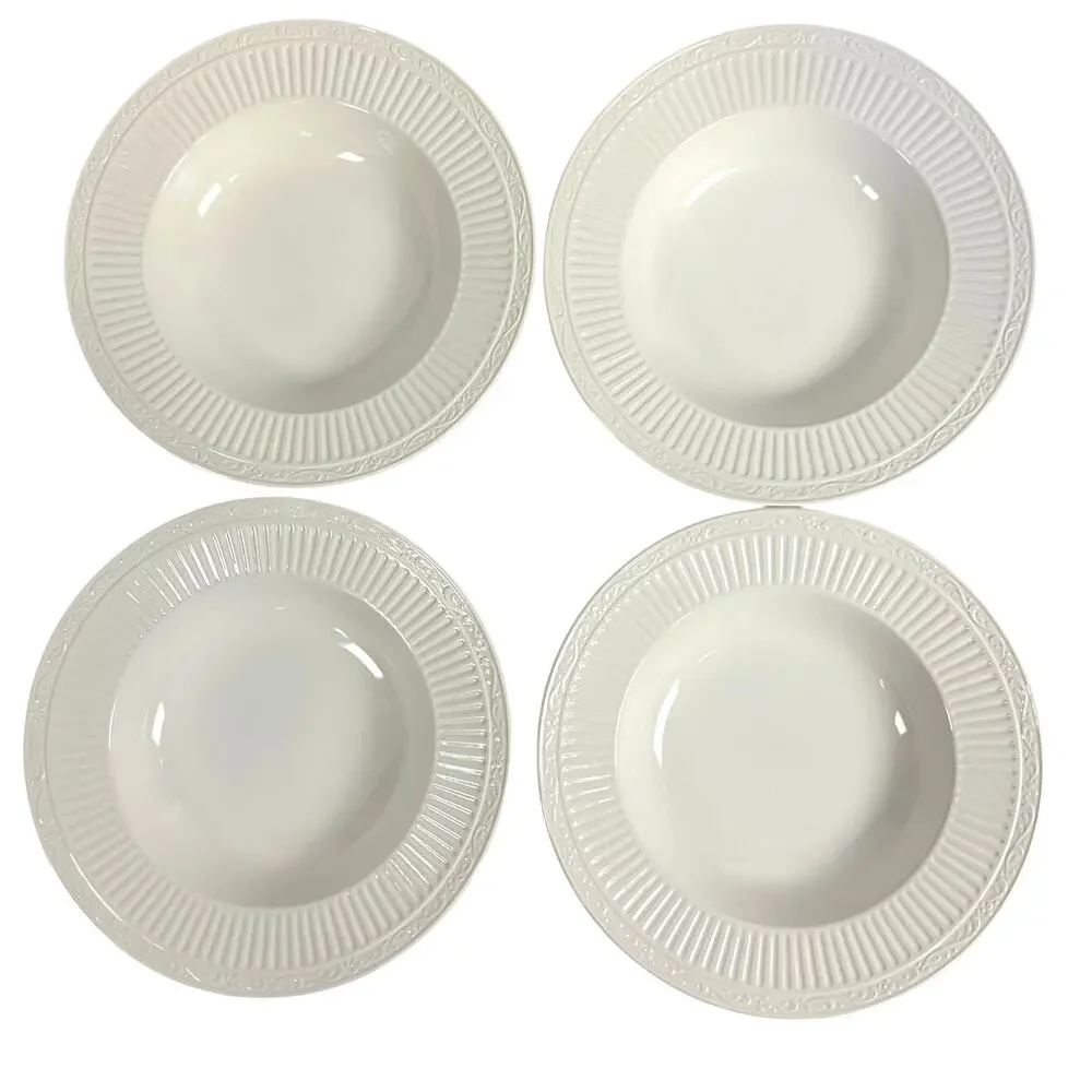 Mikasa Italian Countryside DD900 Rimmed Soup Bowls-Excellent-Set of 4