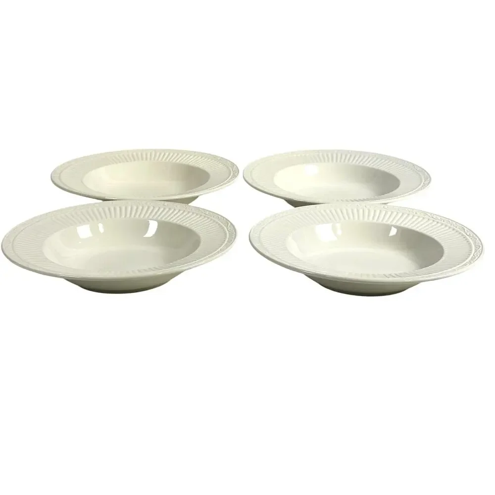 Mikasa Italian Countryside DD900 Rimmed Soup Bowls-Excellent-Set of 4