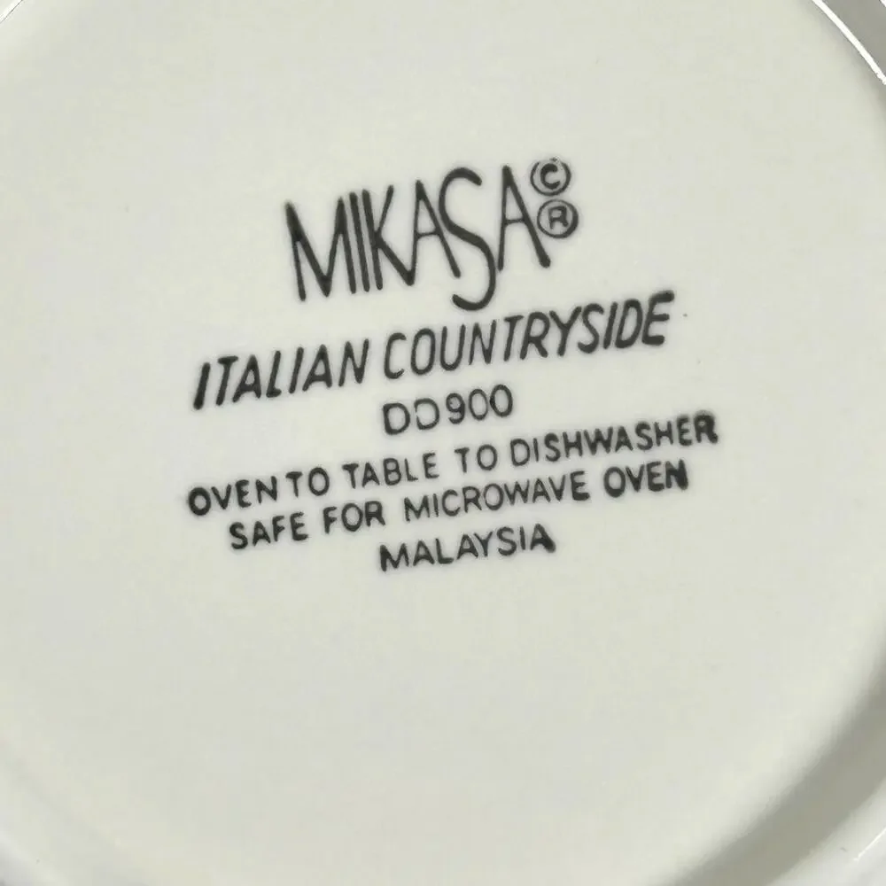 Mikasa Italian Countryside DD900 Rimmed Soup Bowls-Excellent-Set of 4