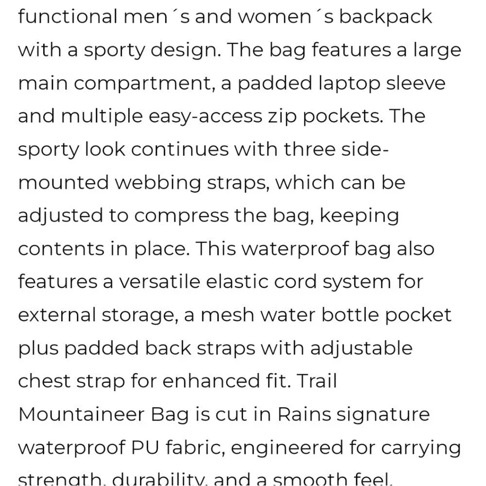 N/A rains trail
