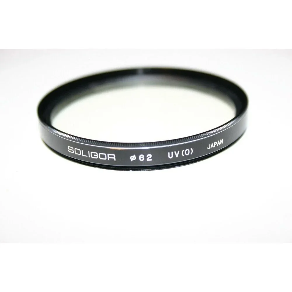 camera lens filters Soligor 62mm uv, Tiffen 49mm 80B, Osawa 58mm strap LOT (3)