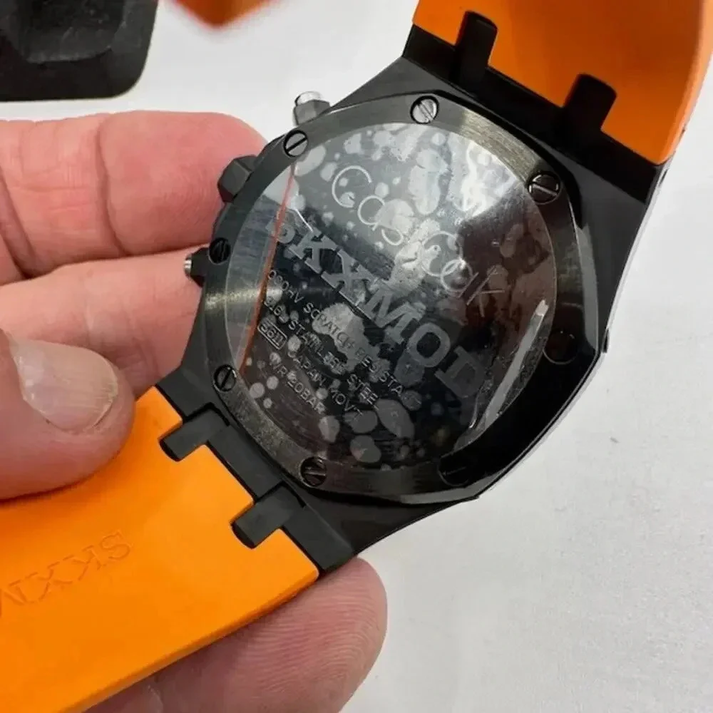 NEW In Box Casio G-Shock Ga-2100 Gen 5 Casioak Mod Orange Strap Mens OS