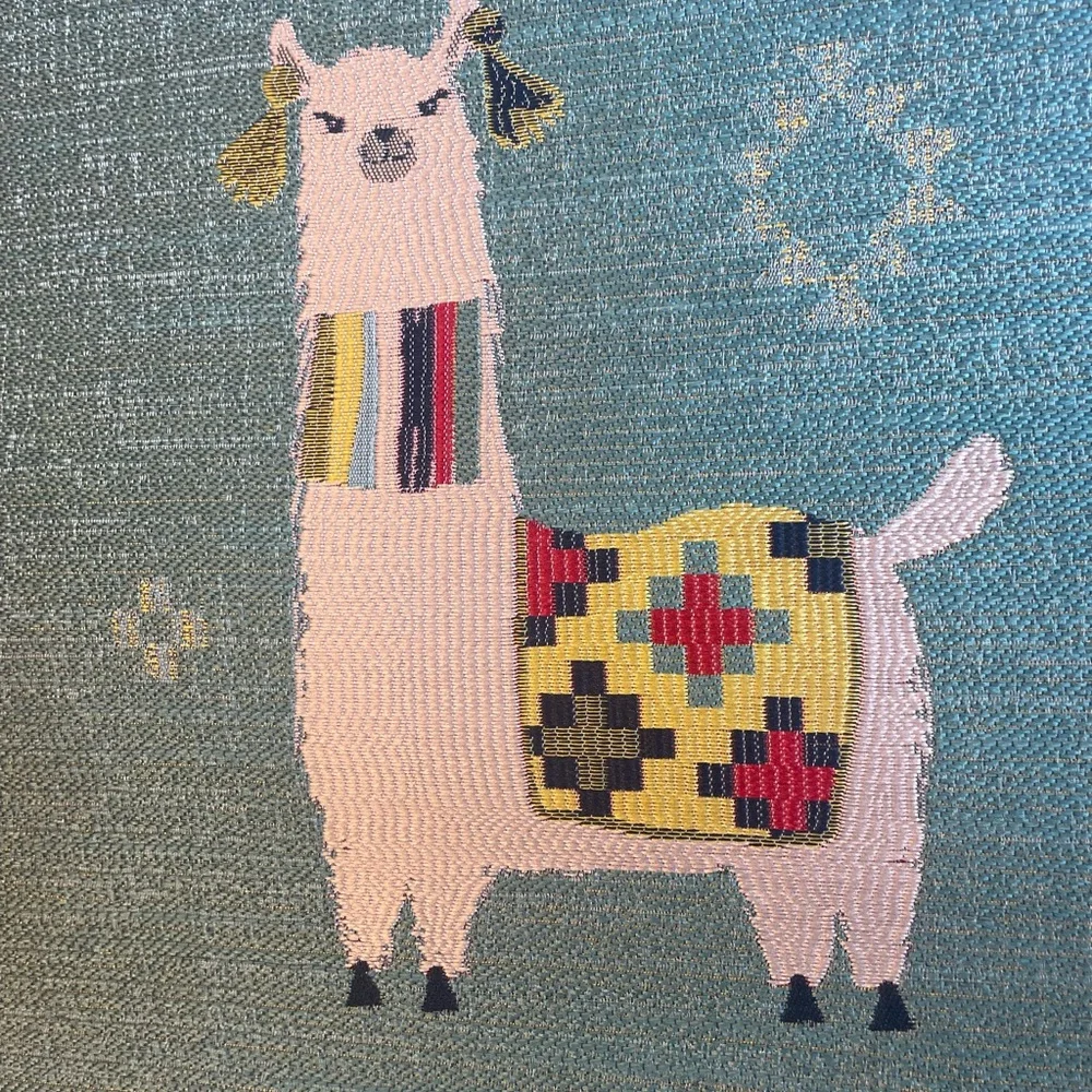 Colorful Llama Tapestry Art