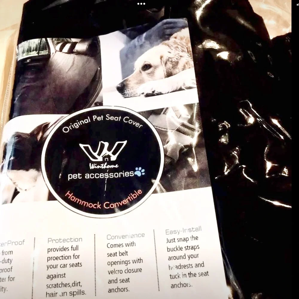 New in bag, Wishbone Hammock style back car seat pet protector, universal fit