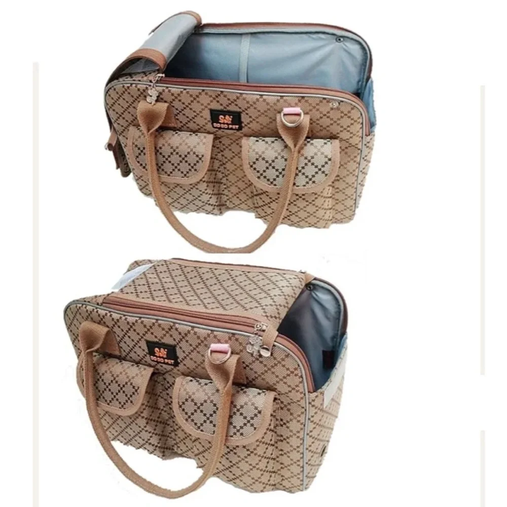 Khaki Dog Carrier Bag
