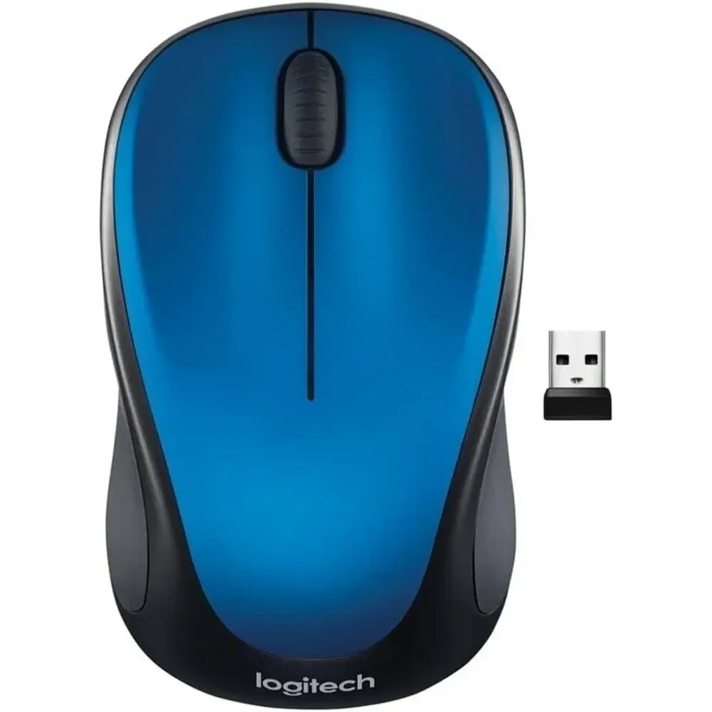 Logitech M317 Wireless Mouse - 2.4 GHz w/ USB Receiver, 1000 DPI Optical Track