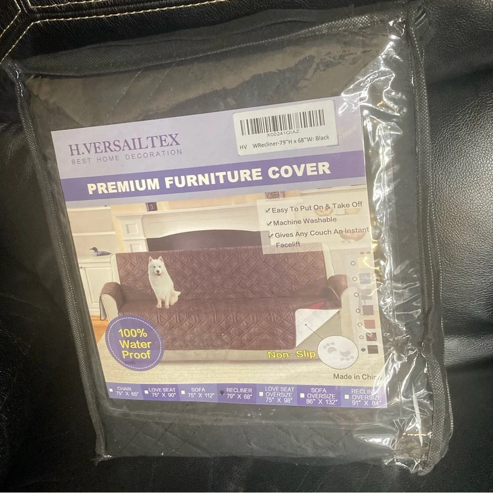 H. Versaillex Best Home Premium Black Quilted Recliner Clover