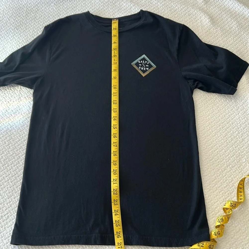 Salty Crew Boys Faded Premium Short Sleeve Tee, Black, XL