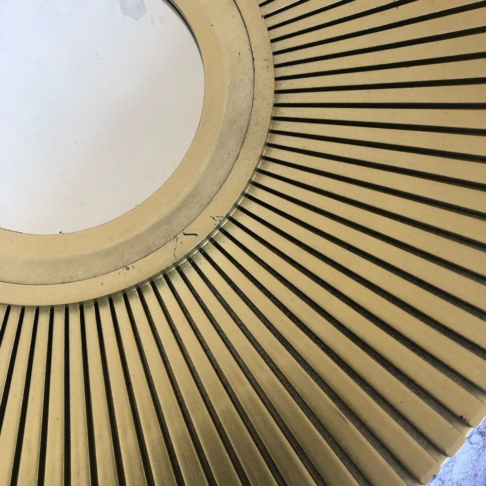 Gold Sunburst Wall Mirrors Set
