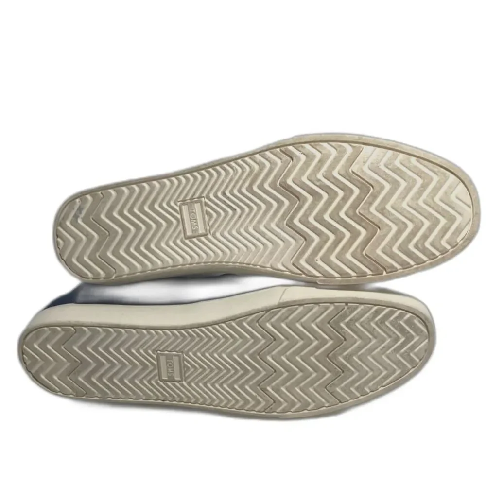 TOMs Alpargata Slip on Navy Blue Canvas Womens Size 12W
