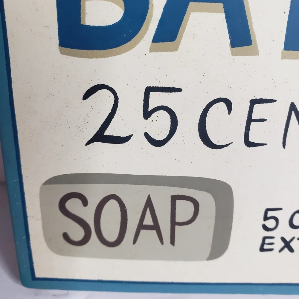 Decorative sign for a bathroom. 221