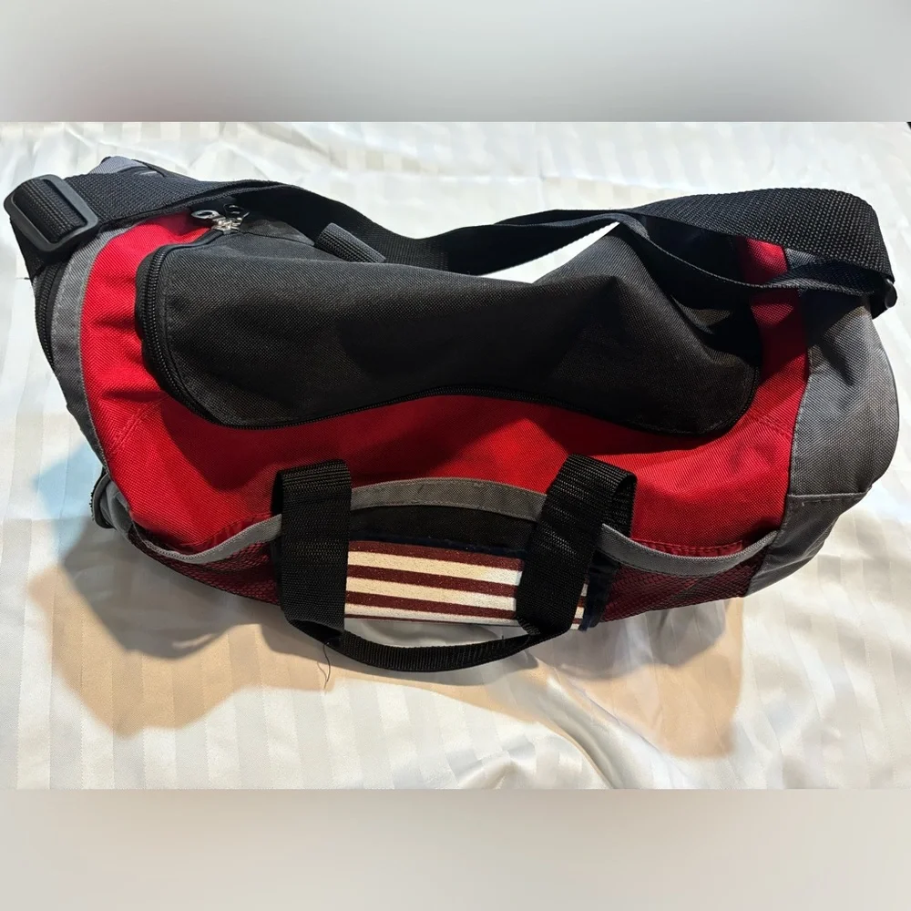 Gemline Carry-On Bag With Upside Down Glittered American Flag (Good Condition)