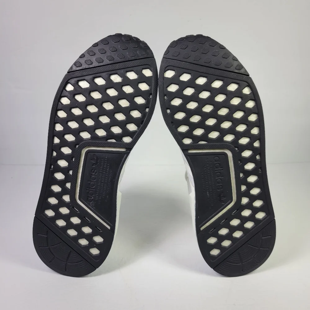 Adidas Originals Men NMD R1 V2 White Speckled Sneakers Sz 8 [GX5163]