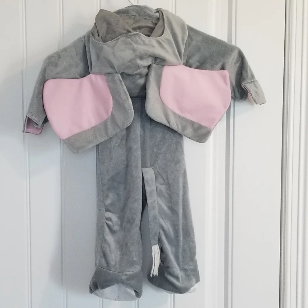 Grey Elephant Halloween baby costume size 0-6 months