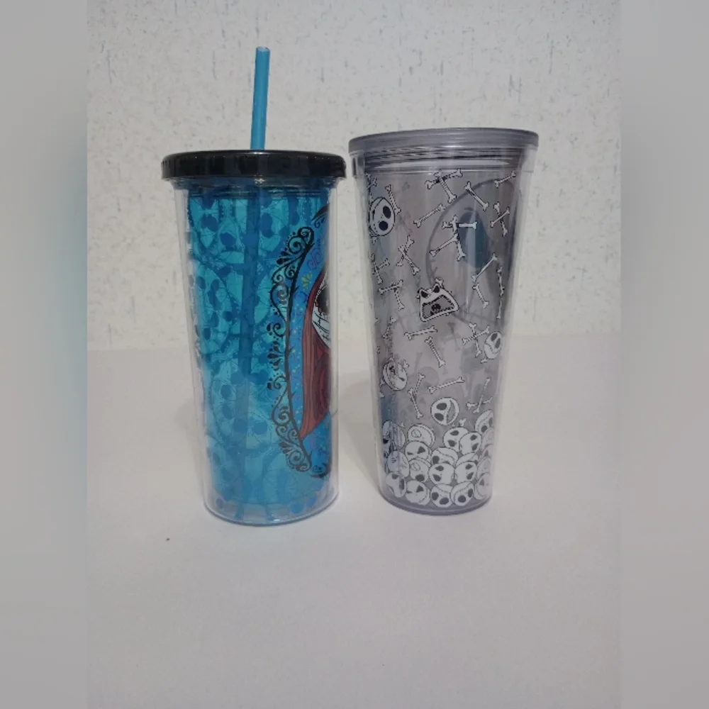 Nightmare Before Christmas Cups Sally & Jack Halloween Holiday Movie Seasonal