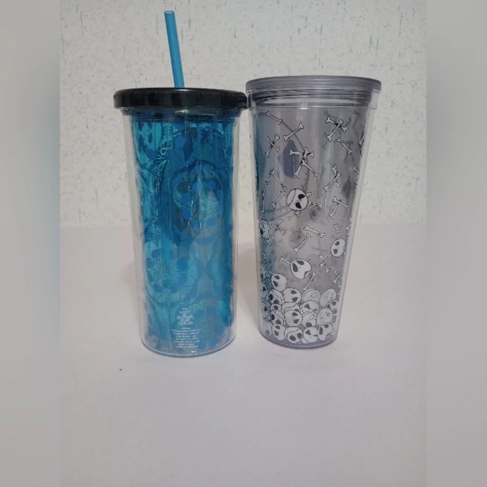 Nightmare Before Christmas Cups Sally & Jack Halloween Holiday Movie Seasonal