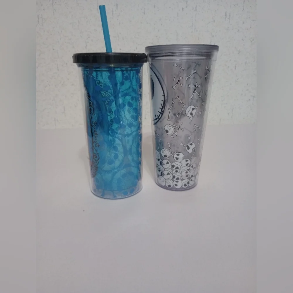 Nightmare Before Christmas Cups Sally & Jack Halloween Holiday Movie Seasonal
